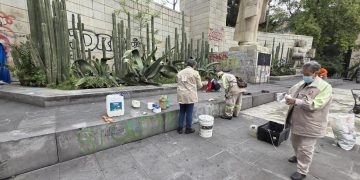 La Alcaldía Cuauhtémoc, a través de las áreas de Patrimonio Cultural y Servicios Urbanos, realizó una intervención integral en la explanada del Monumento a la Madre, emblemático espacio público que alberga historia, memoria colectiva y significado cultural para miles de capitalinos.