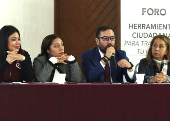 En su intervención, la diputada Xóchitl Bravo Espinosa (MORENA) resaltó la importancia de estos foros, dirigidos a las Comisiones de Participación Comunitaria (COPACOS) de las diferentes colonias y barrios de las 16 alcaldías.