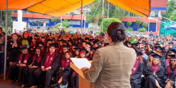 La alcaldesa Aleida Alavez Ruiz afirmó que la voz de las y los estudiantes se reflejará en las obras que se emprendan a través “De la A a la Z, Trazaremos la Meta”, acción que dará mantenimiento a 75 escuelas públicas de la demarcación. FOTO: Especial