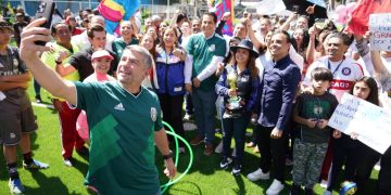 Se reemplazó pasto sintético, malla ciclónica, pintura e iluminación. FOTO: Especial