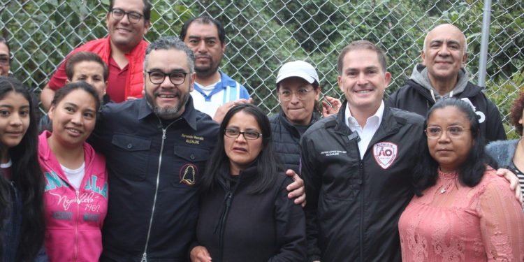 Alcaldes de La Magdalena Contreras y ÁO entregan Puente Coyotera rehabilitado