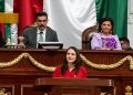 Tania Larios Pérez, coordinadora del PRI en el Congreso de la Ciudad de México, pronunció uno de los discursos más realistas y reflexivos el pasado domingo, durante el Informe de Gobierno de Clara Brugada, pues acusó un abandono de Palacio Nacional a la administración local y sobre todo a sus habitantes. FOTO: Especial