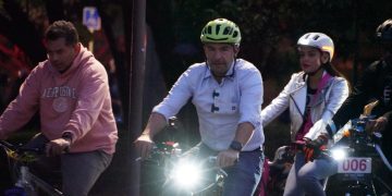 Tabe encabeza rodada nocturna en Panteón Civil de Dolores