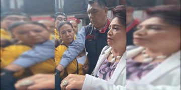 Contrario a lo estipulado en la normatividad para los servidores públicos, de que sólo los altos funcionarios que realizan labores de seguridad tienen autorización de utilizar guardaespaldas, la presidenta del Instituto Electoral de la Ciudad de México, Patricia Avendaño, acudió al Congreso capitalino con escoltas y uno de ellos agredió a Blanca Fernández, secretaria de Igualdad de Género y Agendas de Derechos Humanos. FOTO: Especial