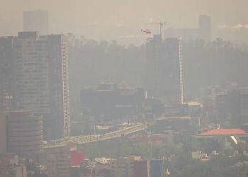 Quien sale de la CDMX tres o cuatro días, tiempo en que el cuerpo más o menos se limpia de los contaminantes, se percata de una triste realidad: al volver, apenas se abren las puertas del avión, se percibe la peste del smog, ese olor a gasolina y diésel quemado, a humo de coche de vieja tecnología de combustión. Provoca nausea y dolor de cabeza. FOTO: Cuartoscuro