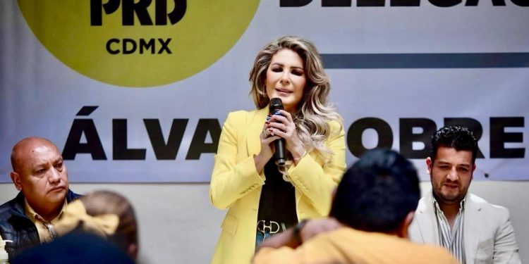 La presidenta del Partido de la Revocación Democrática (PRD) Ciudad de México, Nora Arias Contreras advirtió que el organismo político atraviesa un momento clave que requiere liderazgo, lealtad, claridad política y trabajo territorial para reconstruir la confianza ciudadana. FOTOS: Especial