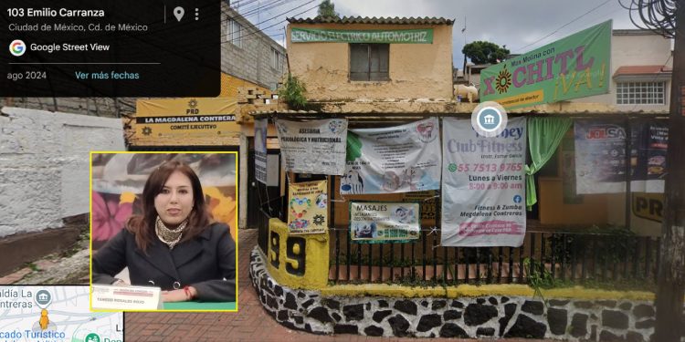 Nos vamos enterando que quien hace uso indebido de la secuestrada sede del PRD en la alcaldía La Magdalena Contreras es la ex concejala y ex militante de ese partido, Tanessi Rosales. Ella tiene el respaldo y complicidad de Jesús Zambrano y Víctor Hugo Lobo. FOTOS: Tanessi Rosales - Google Maps