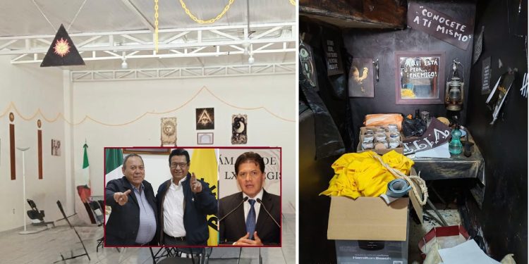 ¿Para qué más utilizó Estrada ese inmueble del PRD en Iztacalco? Ahí se encontraron símbolos e imágenes para hacer rituales, lo que coloquialmente también se le llama “brujería”, un término muy popular y genérico para identificar a quienes practican la santería y otras actividades esotéricas. FOTOS: Especial