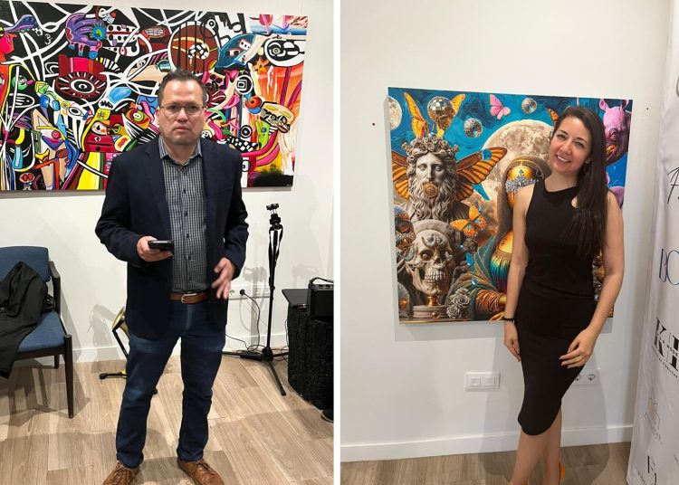 Este jueves, en Madrid, España, se presentó la iniciativa Punto Focal, un espacio abierto al arte liderado por los mexicanos Itzel Martínez y Juan Arias, quienes han desarrollado un proyecto colaborativo para apoyar a artistas mexicanos que buscan sitios para exponer sus obras. FOTO: Especial