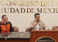 No sólo fue su idea, el verde Jesús Sesma también está apoyando. Desde la posición estratégica que ostenta como presidente del Congreso de la Ciudad de México está ayudando al director general del Metro, Adrián Rubalcava, a que se reúna con los grupos parlamentarios, supuestamente para beneficio de ese sistema de transporte. IMAGEN: Montaje con Gemini IA